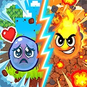 Fire Ball and Water Ball: Parkour Love Balls Online Game 🕹️ Play Now Preview