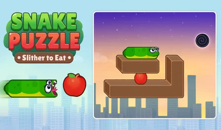 Snake Puzzle: Slither to Eat! — play on 𝐏𝐥𝐚𝐲𝐠𝐚𝐦𝐚 (by CyberNex Studios) Preview