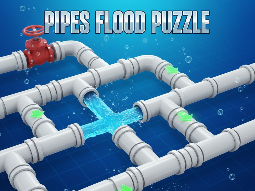 Pipes Flood Puzzle 🕹️ Play online on SGameS Preview