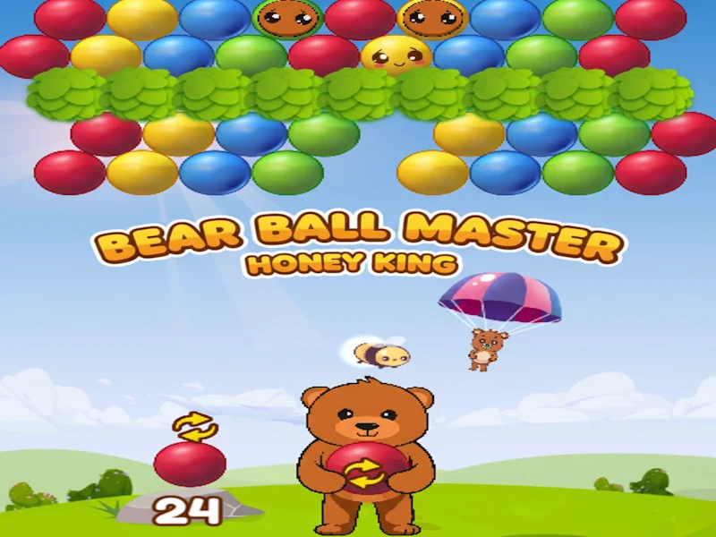 Bear Ball Master Honey King 🕹️ Play online on SGameS Preview