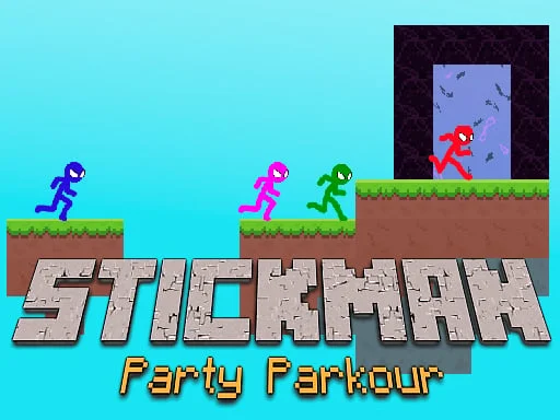 Stickman Party Parkour Game - Play Stickman Party Parkour Online for Free at YaksGames Preview